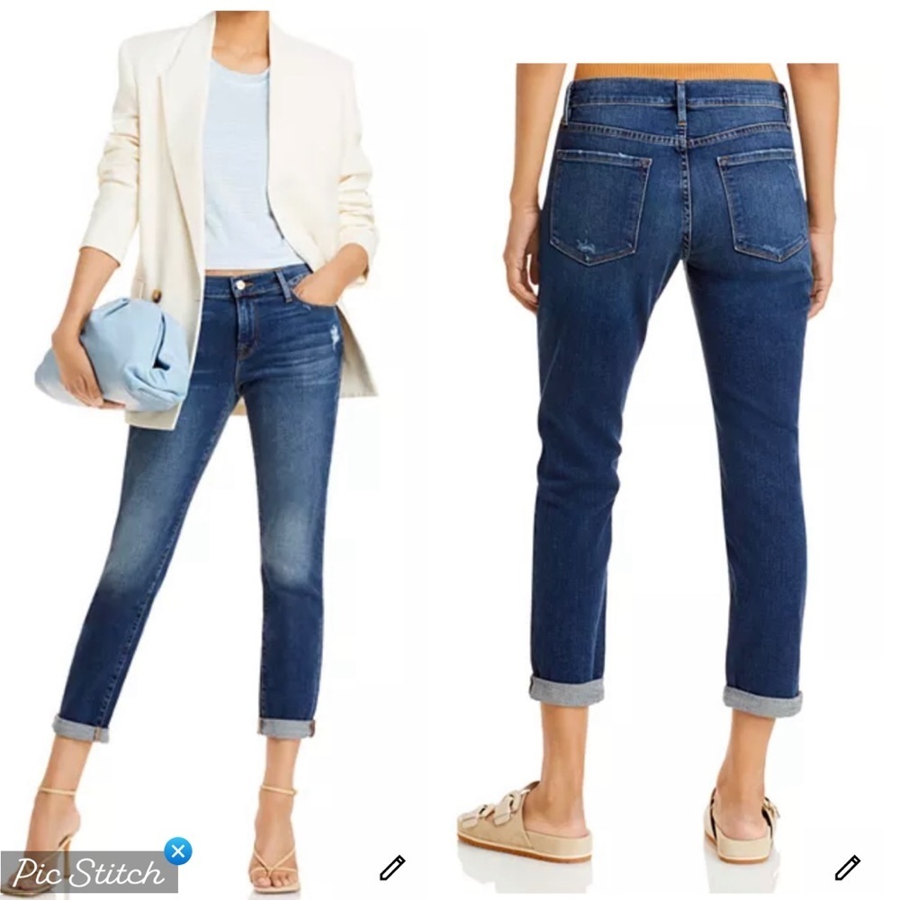Frame Denim Le Garçon Jeans in Azure